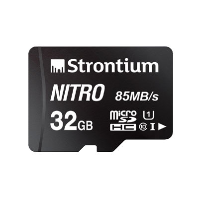 Strontium Nitro 32GB Micro SDHC UHS-I U1 Class 10 Memory Card 85MBps