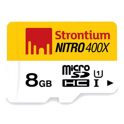 Strontium Nitro 8GB MicroSD Card Class10 - 60MB/s Memory Card