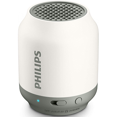 Philips BT50W Portable Wireless Bluetooth Speaker, white