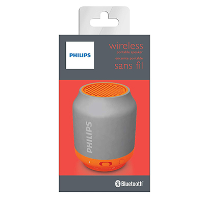 Philips BT50W/00 Portable Wireless Bluetooth Speaker, white