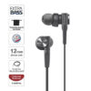 Sony XB55AP Wired Headset with Mic (Black, In the Ear)