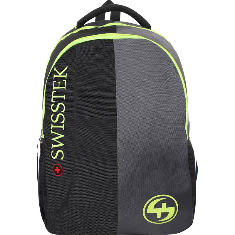 Swisstek laptop back pack with rain cover 25 L Laptop Backpack (Black, Grey)