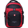 Swisstek Laptop Back Pack 25 L Laptop Backpack (Black, Red)