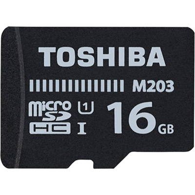 Toshiba M203 16 GB MicroSD Card Class 10 100 MBs Memory Card