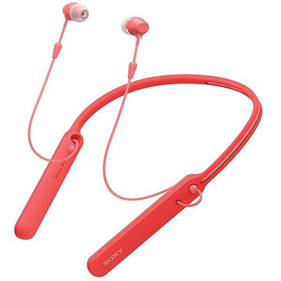 Sony C400 Bluetooth Headset with Mic (Red, In the Ear)