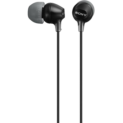 Sony MDR-EX15LP Wired Headphone (Black, In the Ear)