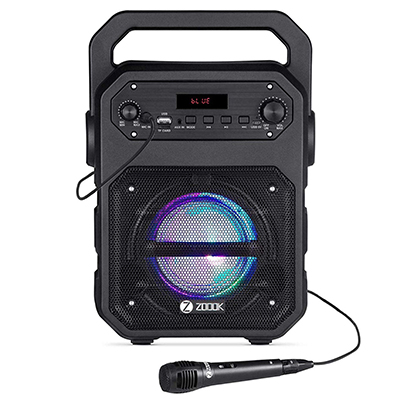 Zoook Rocker ZK-Zb-RK-Thunder Bluetooth Speaker with Karaoke Mic