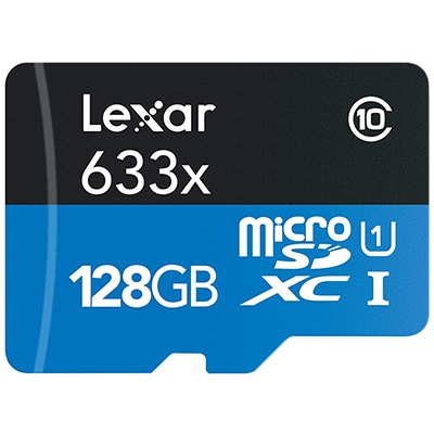 Lexar High-Performance microSDXC 633x 128GB UHS-I Card