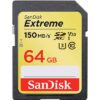 SanDisk Extreme 64 GB Extreme SDHC Class 10 150 MB Memory Card