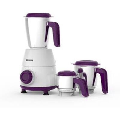 Philips Daily Collection HL7505-00 500 W Mixer Grinder (White, 3 Jars)