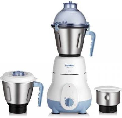 Philips HL1643 600 W Mixer Grinder (Blue, 3 Jars)