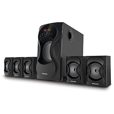 Philips SPA5162 60 W Bluetooth Home Audio Speaker (Black, 5.1 Channel)