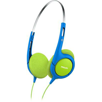 Philips SHK1030 Wired Headphone (Blue & Green, On the Ear)