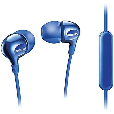 Philips SHE3555 Wired Headset with Mic Blue