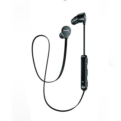 Philips SHB1805BK Bluetooth Headset with Mic (Black, In the Ear)