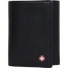 Swisstek Leather Men's Wallet (Black)