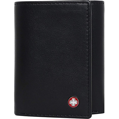 Swisstek Leather Men's Wallet (Black)