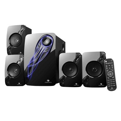 Zebronics Jelly Fish 73W Bluetooth Home Theater (Black, 4.1 Channel)