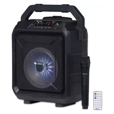 Zoook-Rocker-Thunder-XL-50-W-Bluetooth-Party-Speaker-Black-with-wireless-Mic