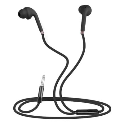Zebronics ZEB-COROLLA Wired Headset with Mic (Black, In the Ear)