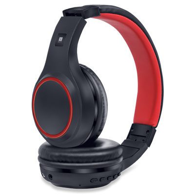 iball Musi Paparazzi Bluetooth Wireless Headset with Mic (Red, Black)