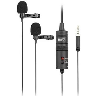 Boya-By-M1DM-Dual-omni-directional-Lavalier-Camera-Microphone