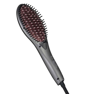 Syska HBS100i Corded Hair Straightener Brush (Grey)