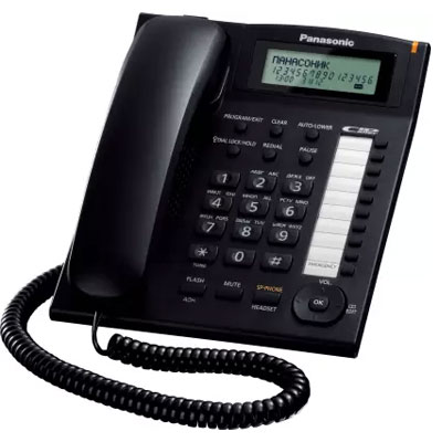 Panasonic KX-TS880MXBD Corded Landline Phone (Black)