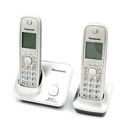 Panasonic KX-TG3712SXN Cordless Landline Phone (Silver)