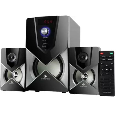 Zebronics SW2491 RUCF Home Theatre (Black, 2.1 Channel)