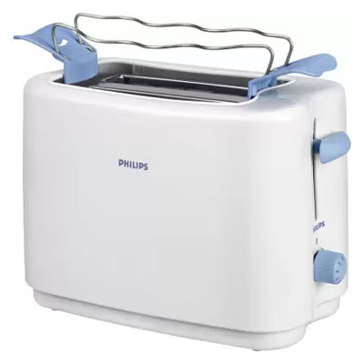 Philips HD4823 800 W Pop Up Toaster (White)