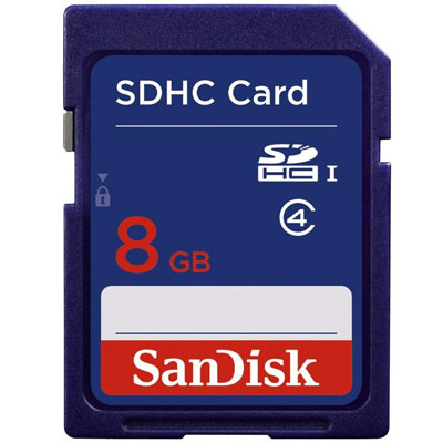 SanDisk SDHC 8GB 5Y Warranty SD Camera Card