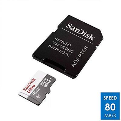 SanDisk Ultra MicroSDHC 16GB UHS-I Class 10 Memory Card