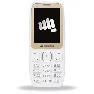 Micromax X607 Champagne White Dual Sim Mobile