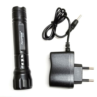 CTB PLSUPREME PL-013 1 Watt Torch With 1400 MAH Rechargeable Lithium Battery (Black)
