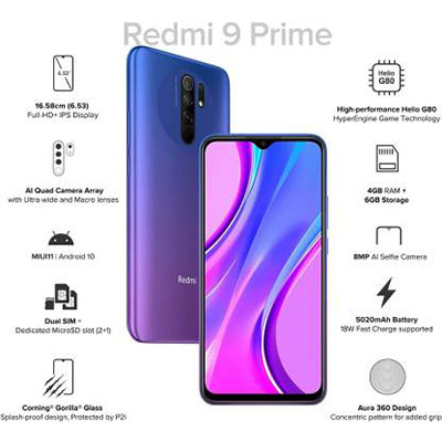 Redmi 9 Prime 4 GB 64 GB Space Blue