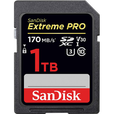 Sandisk 1TB Extreme Pro SDXC UHS-I Card - C10, U3, V30, 4K UHD, SD Card - Sdsdxxy-1T00-GN4IN