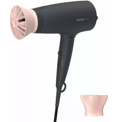 Philips BHD356 Professional Hair Dryer 2100W Thermoprotect AirFlower Advanced Ionic Care 6 Heat & Speed Settings (Black)  