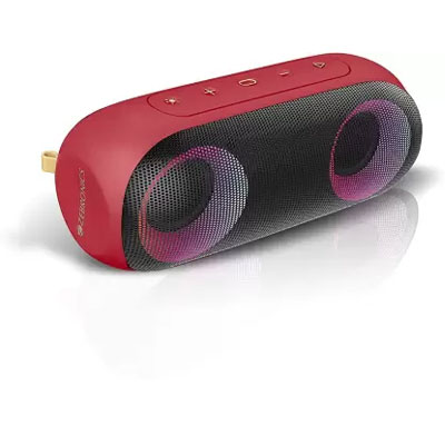 Zebronics Zeb-Music Bomb X Wireless 20W Portable Speaker (Red)