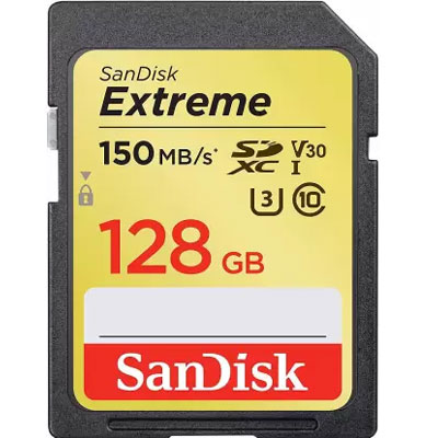 Sandisk Extreme 128 GB SDHC Class 10 150 MB/s Memory Card