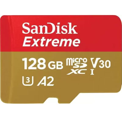 Sandisk Extreme A2 128GB MicroSDXC UHS Class 3 160MB/s Memory Card