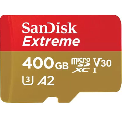 Sandisk Extreme A2 400GB MicroSDXC UHS Class 3 160MB/s Memory Card