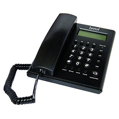 Beetel M52 Corded Landline Phone Black  