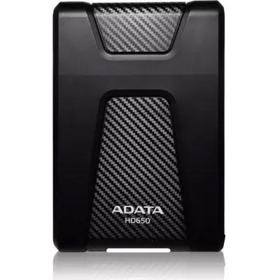 ADATA HD650 2TB USB 3.1 Shock-resistant External Hard Drive, Black (AHD650-2TU31-CBK)  