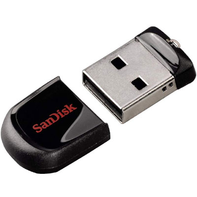 Sandisk Cruzer Fit 64GB USB 2.0 Low-Profile Flash Drive- SDCZ33-064G-B35  