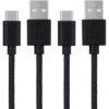 FliX Beetel XCDC102 1 m USB Type C Cable Compatible with Mobile Black   PACK OF 2
