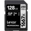 Lexar Professional 1667x 128GB SDXC UHS-II/U3 Card (LSD128CBNA1667)  