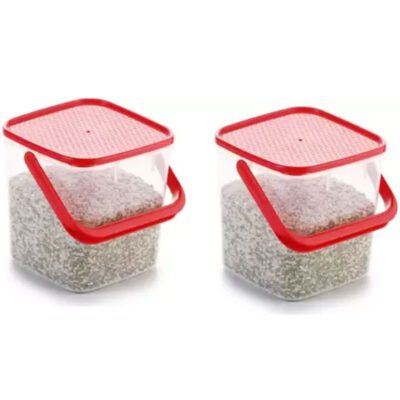 SOLOMON PREMIUM QUALITY 3KG SQUARE CONTAINER WITH RED CAP PACK OF 2