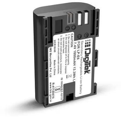 Digitek LP-E6 Rechargeable Battery for Canon DSLR Camera