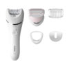 Philips BRE710/00 Cordless Epilator (White, Silver)  